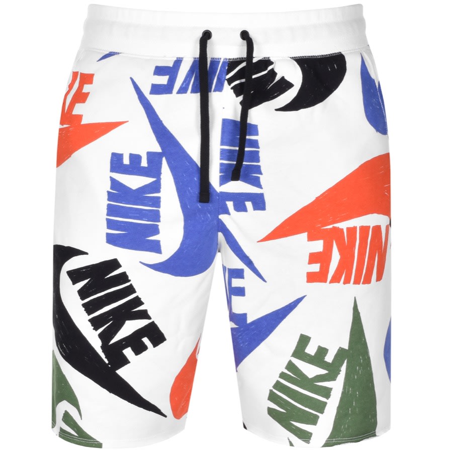 Nike Logo Shorts White | Mainline Menswear
